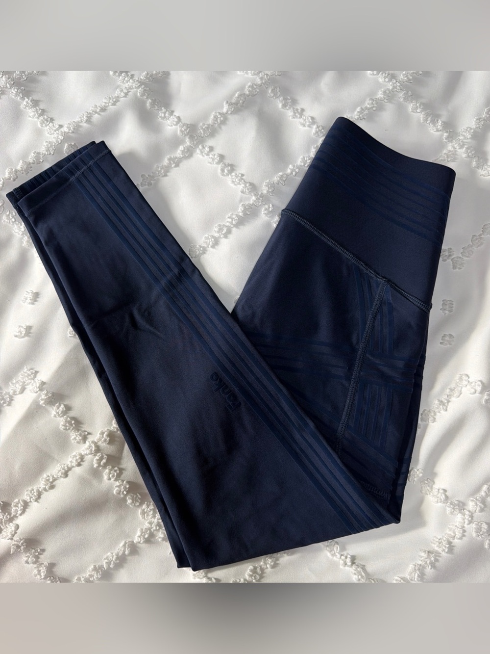 Fanka PowerBand Resistance Leggings Women’s Size 4 Navy Blue Compression Scuplt